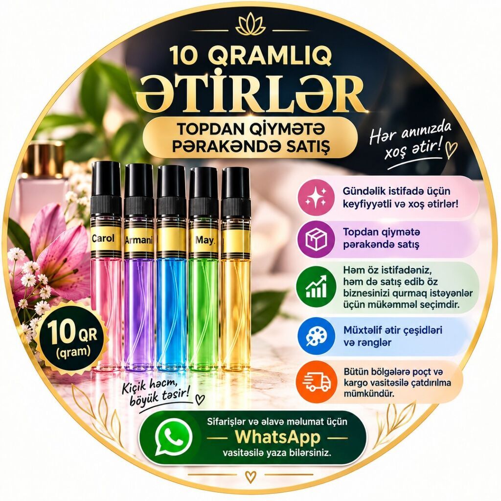 10 qramlıq ətirlər – gündəlik istifadə üçün keyfiyyətli və xoş qoxular — Ətir, Bakı (2)