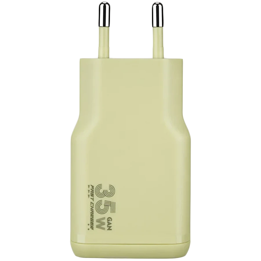 Qidalanma adapteri Tucano One Power Kit 35 Vt GaN Usb‑c + Kabel, Sarı — Bakı