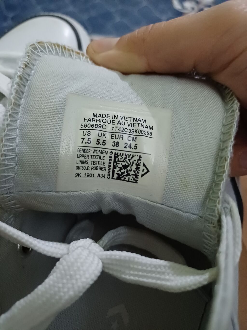 Orginal Converse. Almaniyadan alıb gətirilib. 1 2 dəfə geyinilib ama — Krossovkalar, Bakı (5)