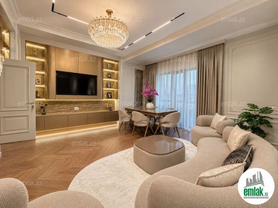 Satılır 3 otaqlı 128 m² yeni tikili Şah İsmayıl Xətai m — Mənzil (3)
