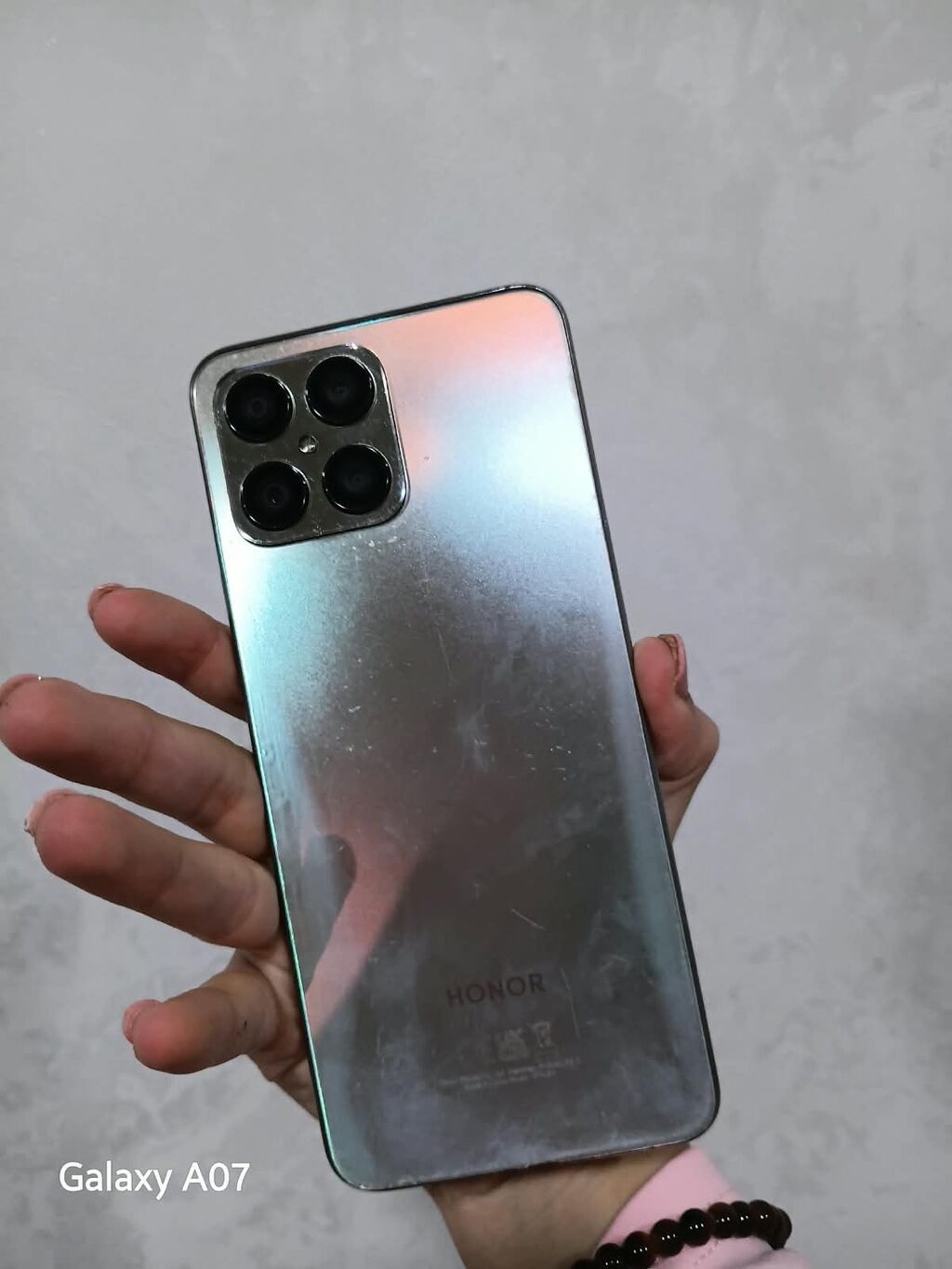 Honor X8, 128 GB, rəng - Gümüşü, Barmaq izi — Honor, Digah (2)