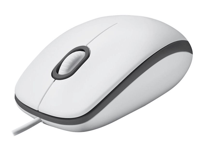 Logitech Mouse M100 - whıte - USB - EMEA-914 -akoya hangtab box M100 910-006764 — Kompüterlər və noutbuklar, Bakı (3)
