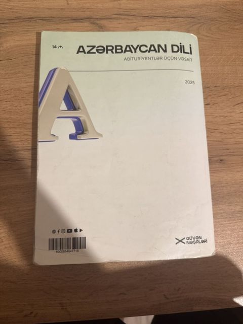 Azərbaycan dili – Abituriyentlər üçün vəsait (2025) Müəllif: Elnur — Bakı