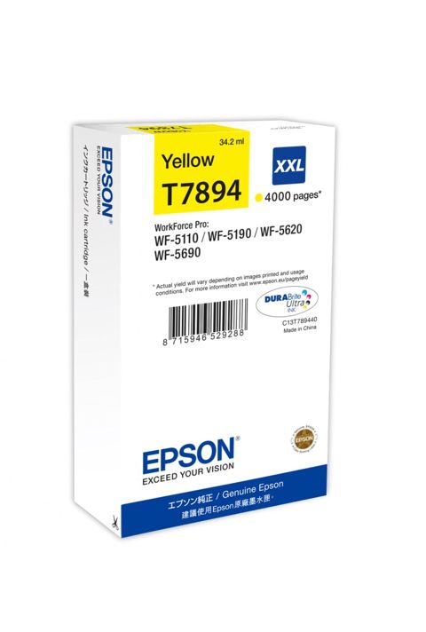 Kartric Epson WF-5xxx Series Ink Cartridge XXL Yellow C13T789440 — Bakı