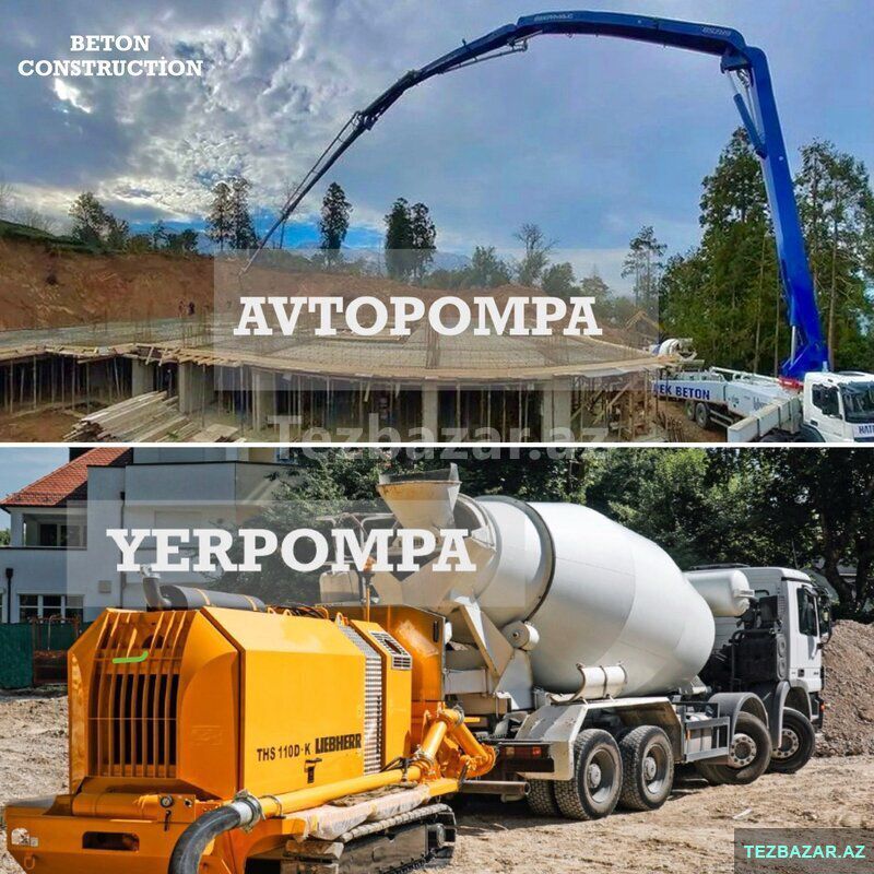 Avtopompa yerpompa beton — Avto, Bakı