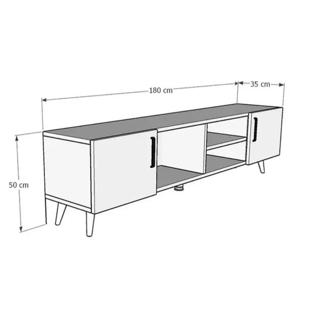 TV üçün tumba SO101, laminat, 35x180x50 sm — Mallar, Bakı (3)