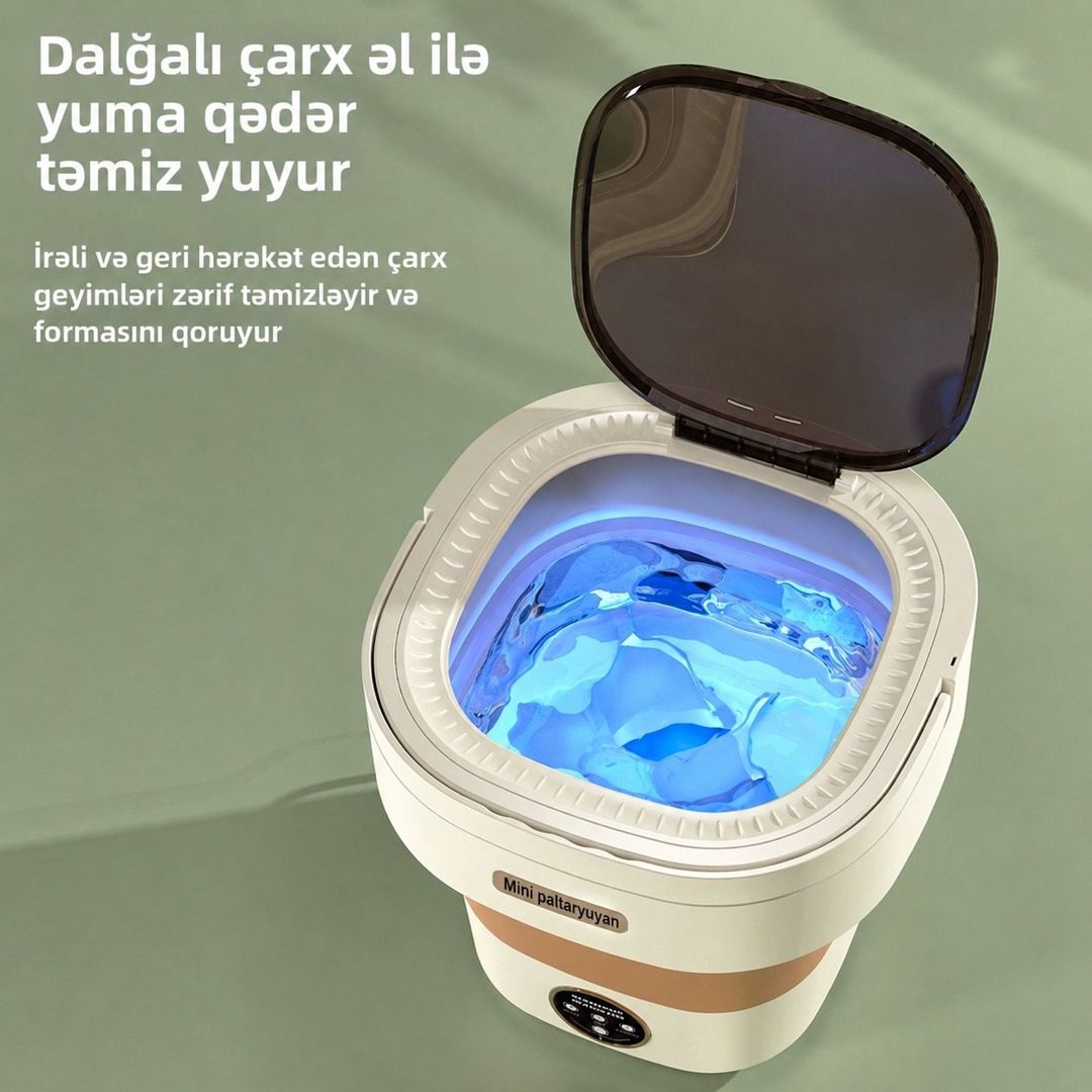 Mini qatlanan paltaryuyan (kod: qrh53128-38) — Ev texnikası, Bakı (3)