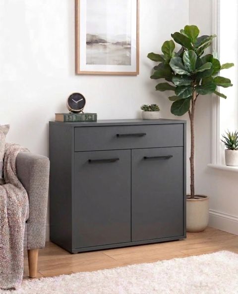 Komod MB19, laminat, antrasit, 70x70x35 sm — Bakı