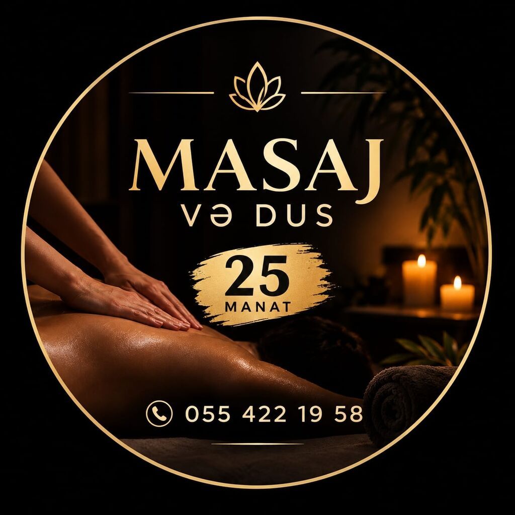 Masaj və duş xidməti – 25 manat - Rahatladıcı mühitdə peşəkar bədən — Digər, Bakı