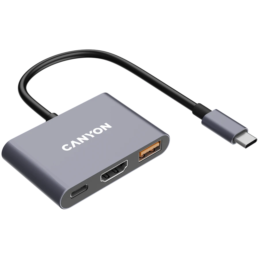 Multiport adapter Canyon DS-4 USB, Boz — Smartfon aksesuarları, Bakı (4)