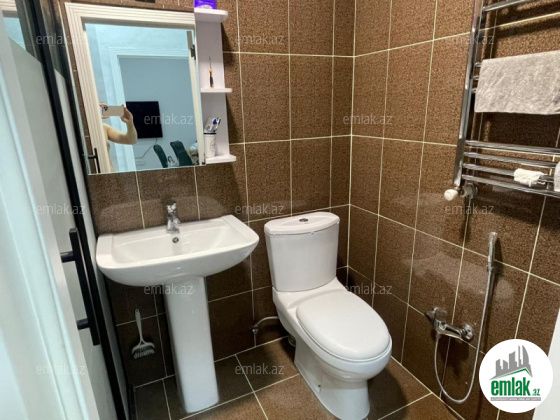 Satılır 1 otaqlı 40 m² yeni tikili Yasamal r — Mənzil (9)
