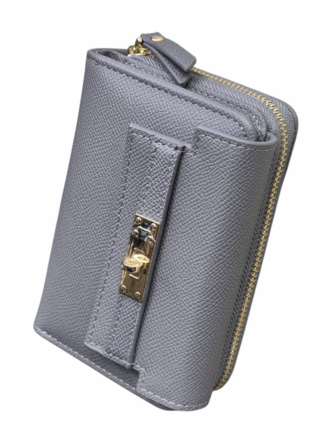 Qadınlar üçün poliuretan pulqabı, boz, 13x10x4 sm, 8 kart bölməsi, Çin istehsalı - LoveandFreedom_LF1132_Grey — Mallar, Bakı