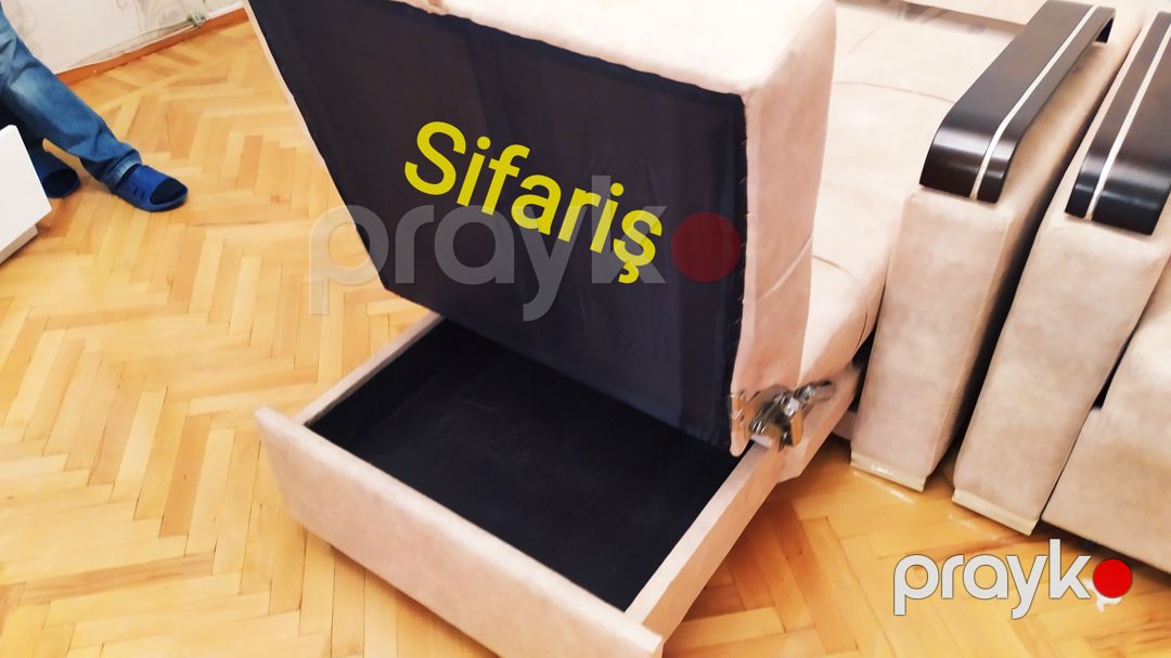 Sifariş sistemi olan divan, bej rəng — Divanlər, Bakı (3)