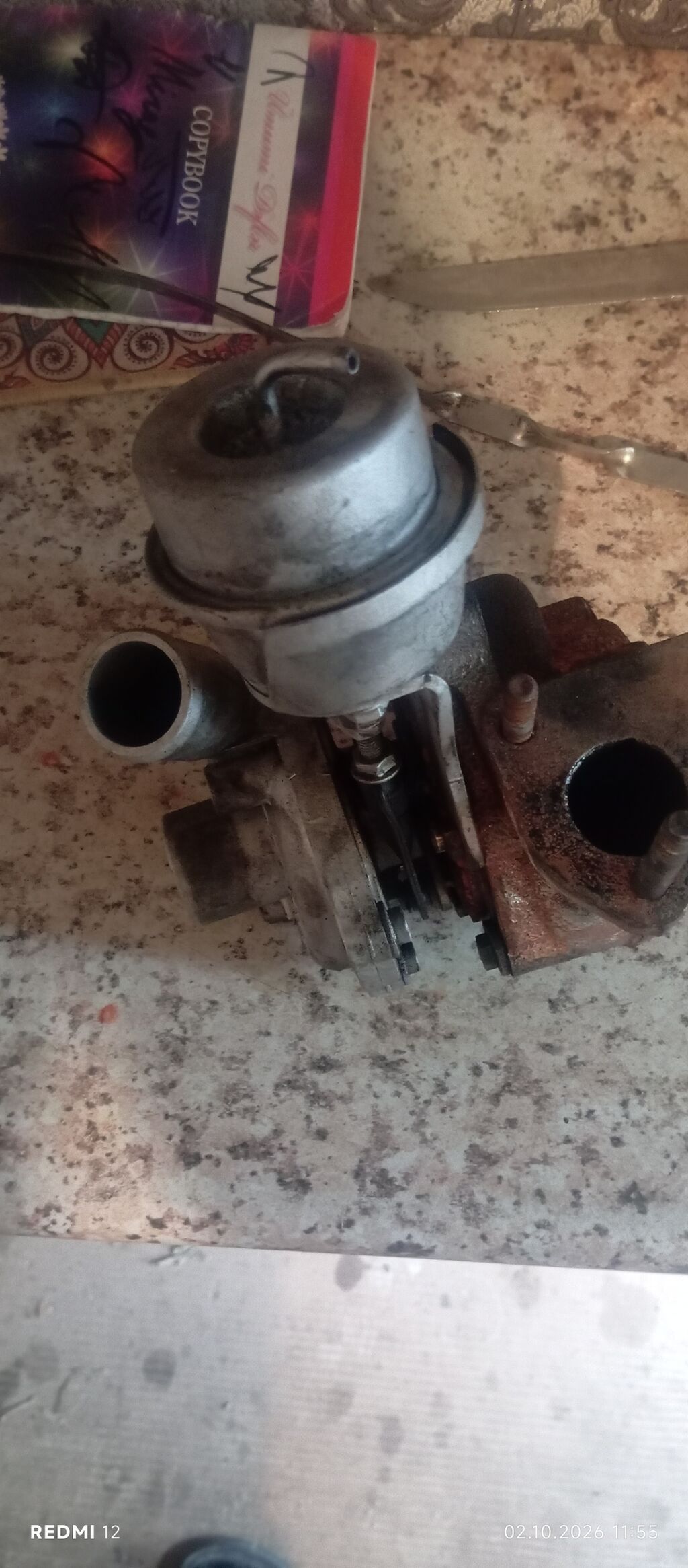 Avtomobil turbosu – mexaniki wastegate aktuatorlu - Turbin gövdəsi — Mühərriklər, Bakı (2)