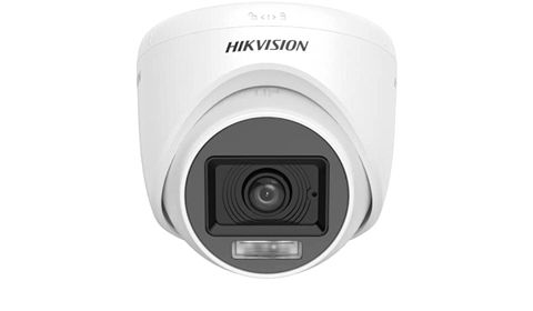 Hıkvısıon - DS-2CE76D0T-LPFS (2.8mm) 2MP IR20m/LED20m Smart Hybrid Light Audio Fixed Turret Camera — Bakı
