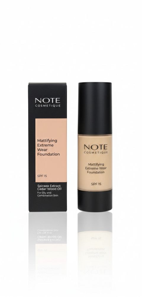 Tonlaşdırıcı krem Note Cosmetique Mattifying Extreme Foundation 02 Natural Beige, 30 ml No Brand — Bakı