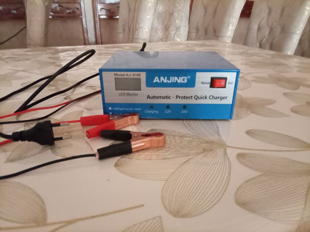 Anjıng AJ-618E akkumulyator şarj cihazı - Tip: Automatic – Protect — Avtomobil aləti, Bakı (3)
