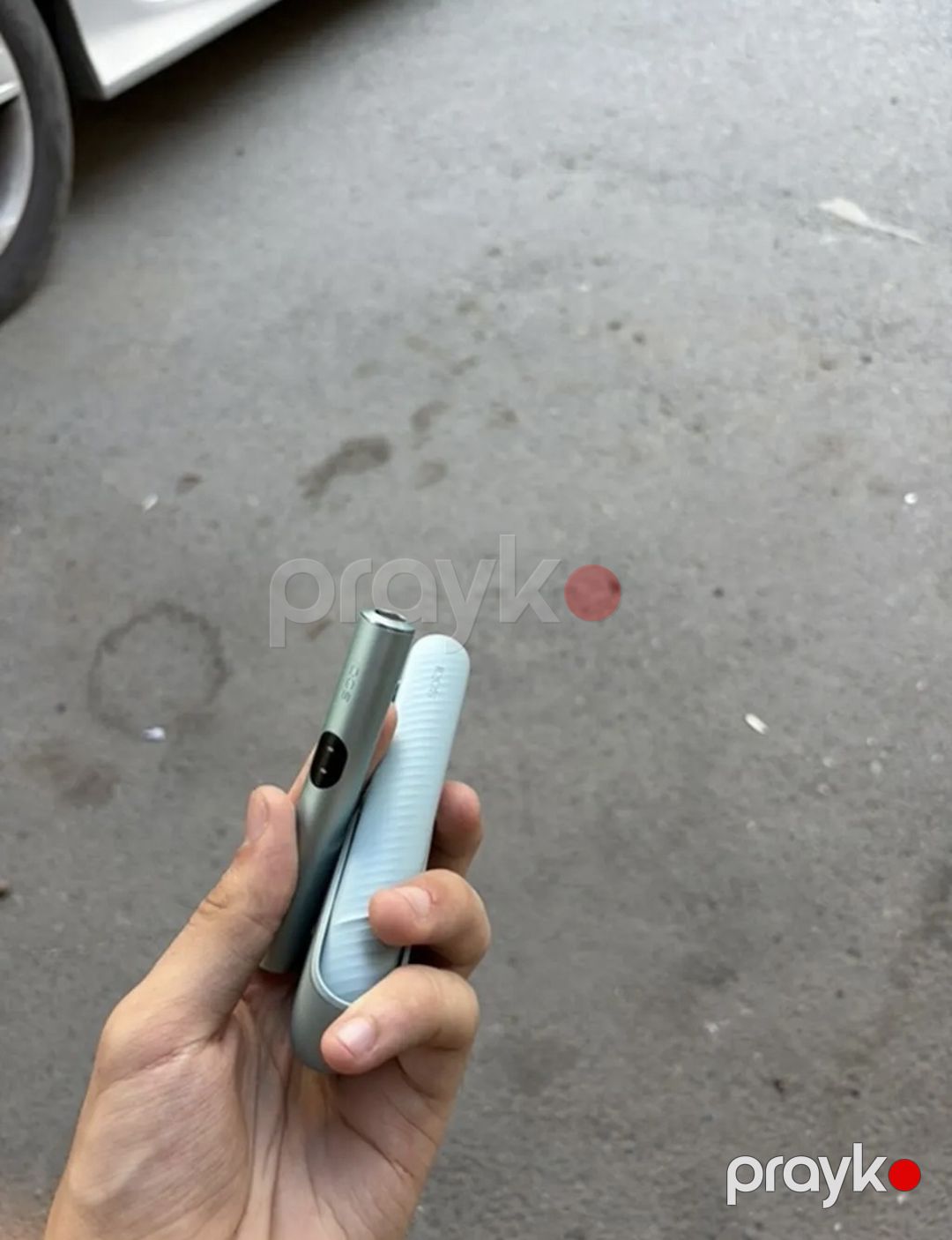 Elektronik siqaret açıq göy rəngli — Elektronik siqaretlər, Bakı (8)
