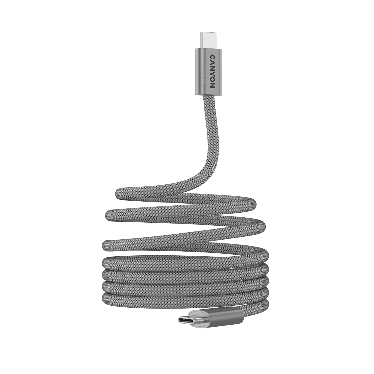 Kabel Canyon Usb-c to Usb-c, 1m, Light Gray — Smartfon aksesuarları, Bakı (2)
