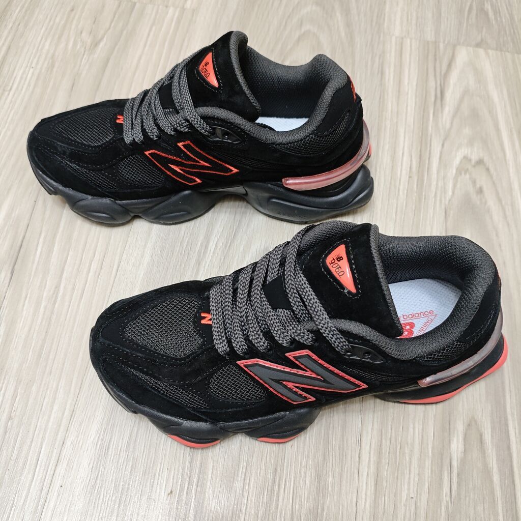 New Balance 9060 Black Red. Çox rahat komfortlu uzunömürlü gündəlik — Krossovkalar, Bakı (2)