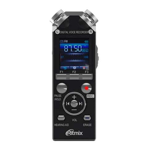 Səs qeydiyyatçı Diktafon Ritmix RR989 4GB Black — Bakı