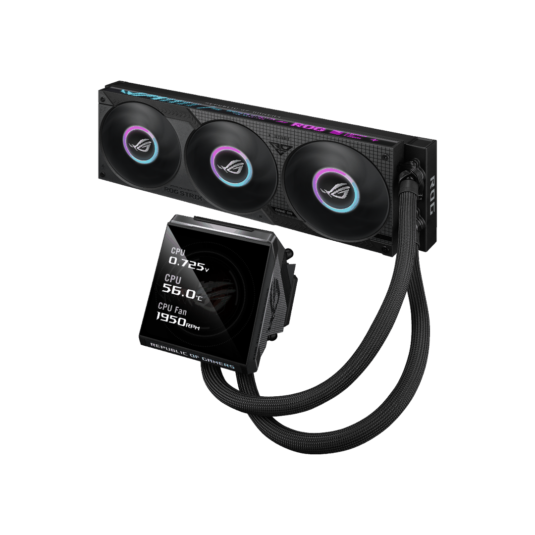 ASUS rog Strix lc ıv 360 argb LCD 90RC01M1-B0EAY0 aıo cooler — Ana platalar, Bakı (3)