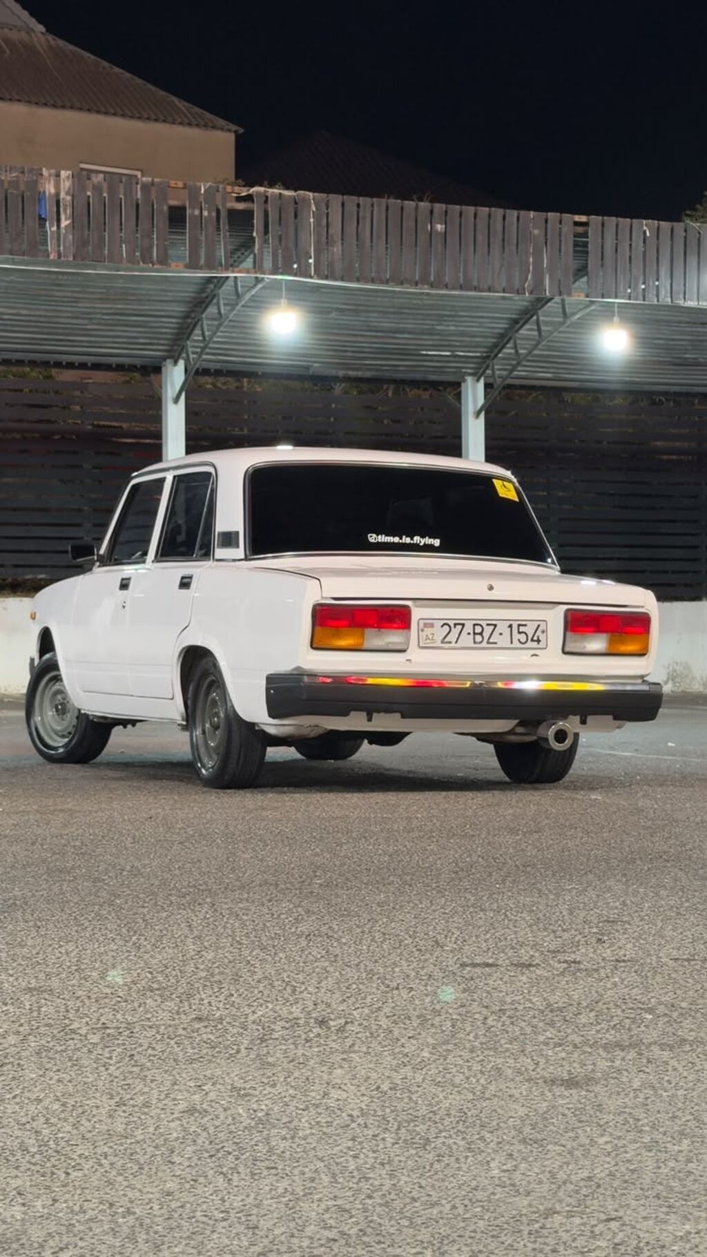 VAZ 2107 sedan - Kuzov: 4 qapılı sedan, ağ rəng Karopdada prablem 27-BZ-154 — Avtomobillər, Digah (3)