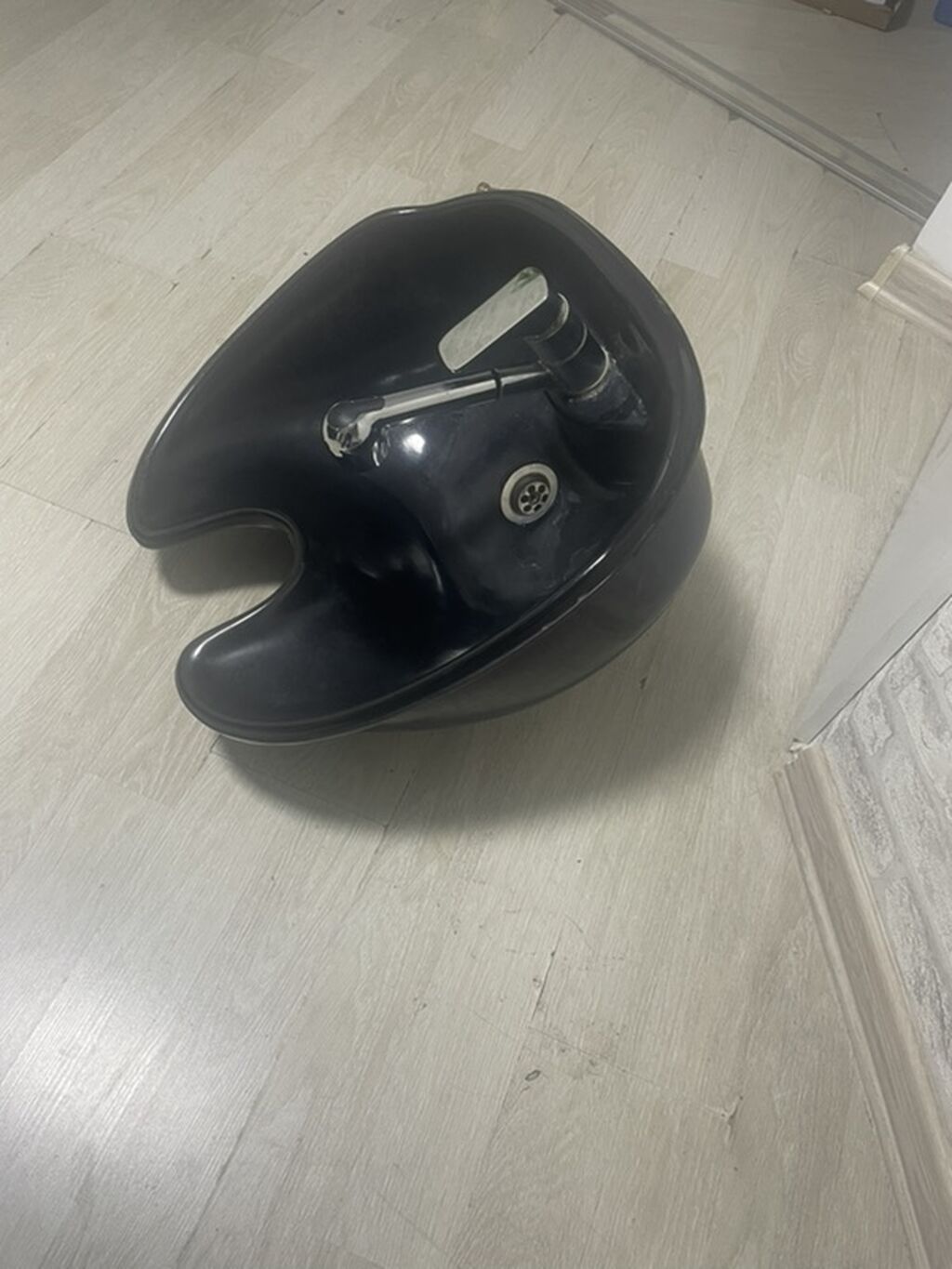 Salon üçün saç yuma qabı (shampoo bowl) - Rəng: qara - Material — Salon mebeli, Bakı (3)