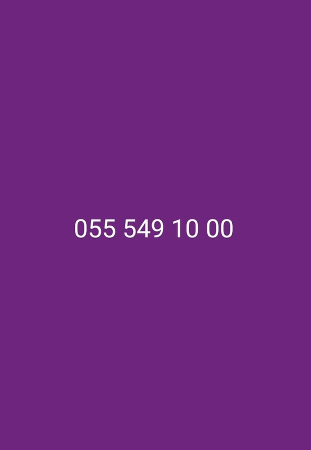 VIP mobil nömrə – 055 549 10 00 real alici narahat elesin — Sim kartlar, Gəncə