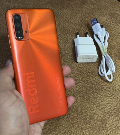 Redmi 9T, 128 GB, rəng - Narıncı, Barmaq izi, İki sim kartlı, Face ID — Bakı