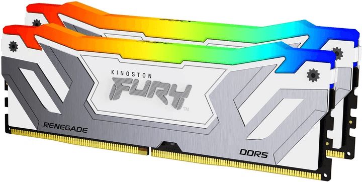 Operativ yaddaş Ram Kingston Fury Renegade RGB 48GB (2x24GB kit) DDR5 8800MT/s CL42-58-58 1Rx8 1.4V Cudımm White XMP3.0 KF588CU42RWAK2-48 — Operativ yaddaş, Bakı