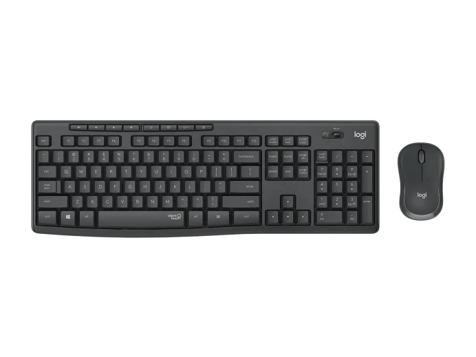 Klaviatura + Mouse Logıtech MK295 Silent Wireless Combo - Graphıte - RUS - 2.4GHZ 920-009807 — Kompüterlər və noutbuklar, Bakı