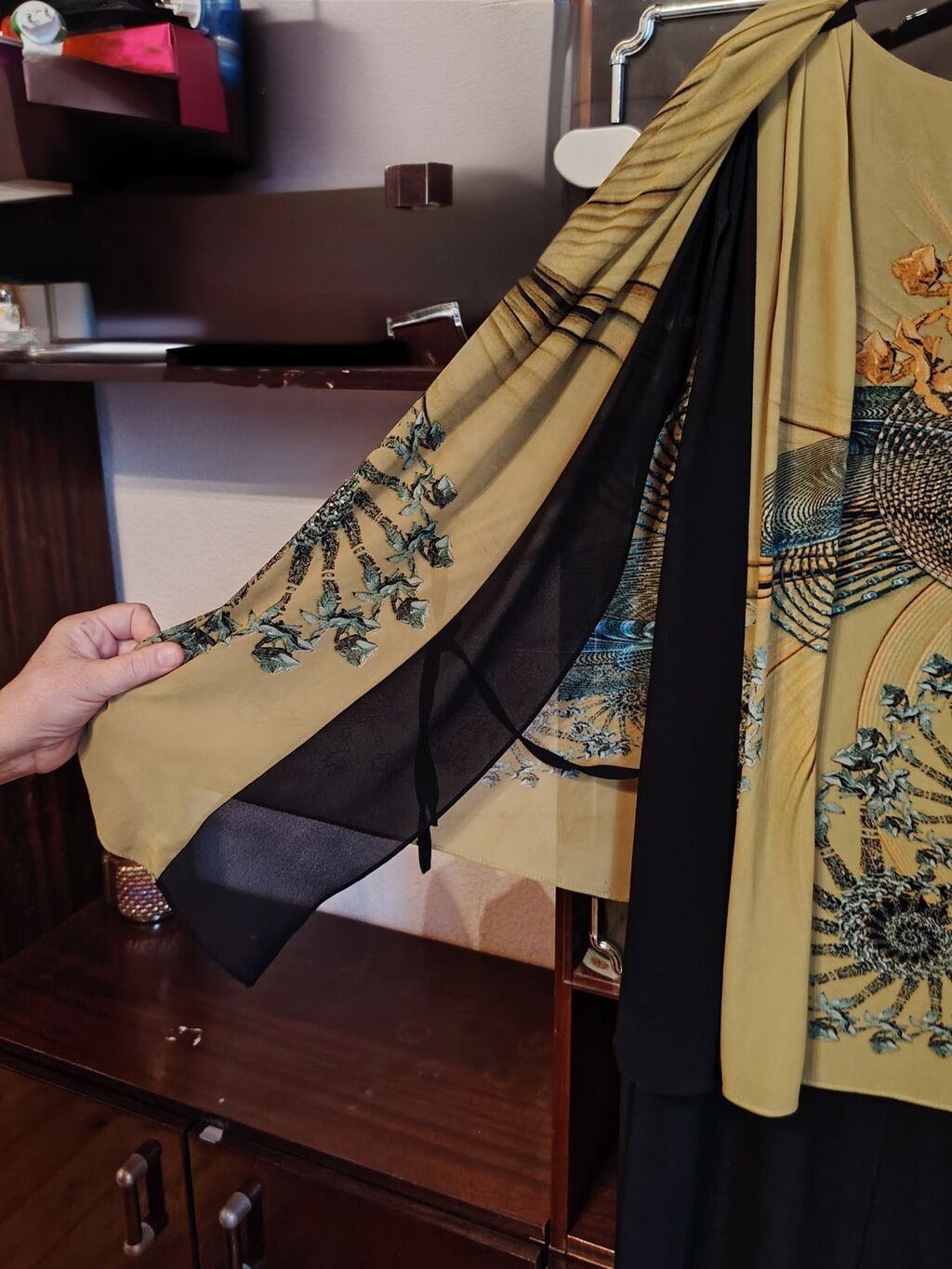 Qadın paltarı – ikiqat dizayn, asimmetrik üst hissə - Rənglər — Axşam paltarları, Bakı (2)