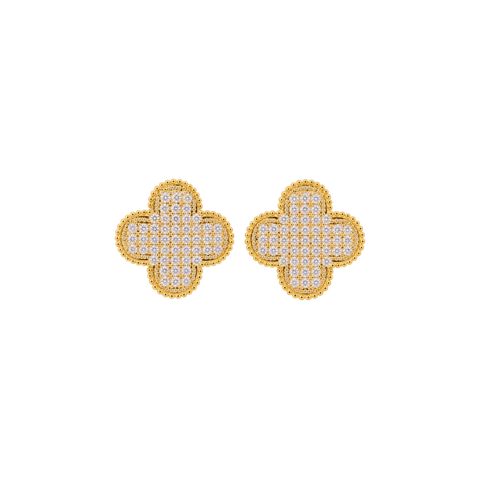 Sırğa No brand, Kiçik sırğalar, Qızılı, Polad, 10 mm — Bakı