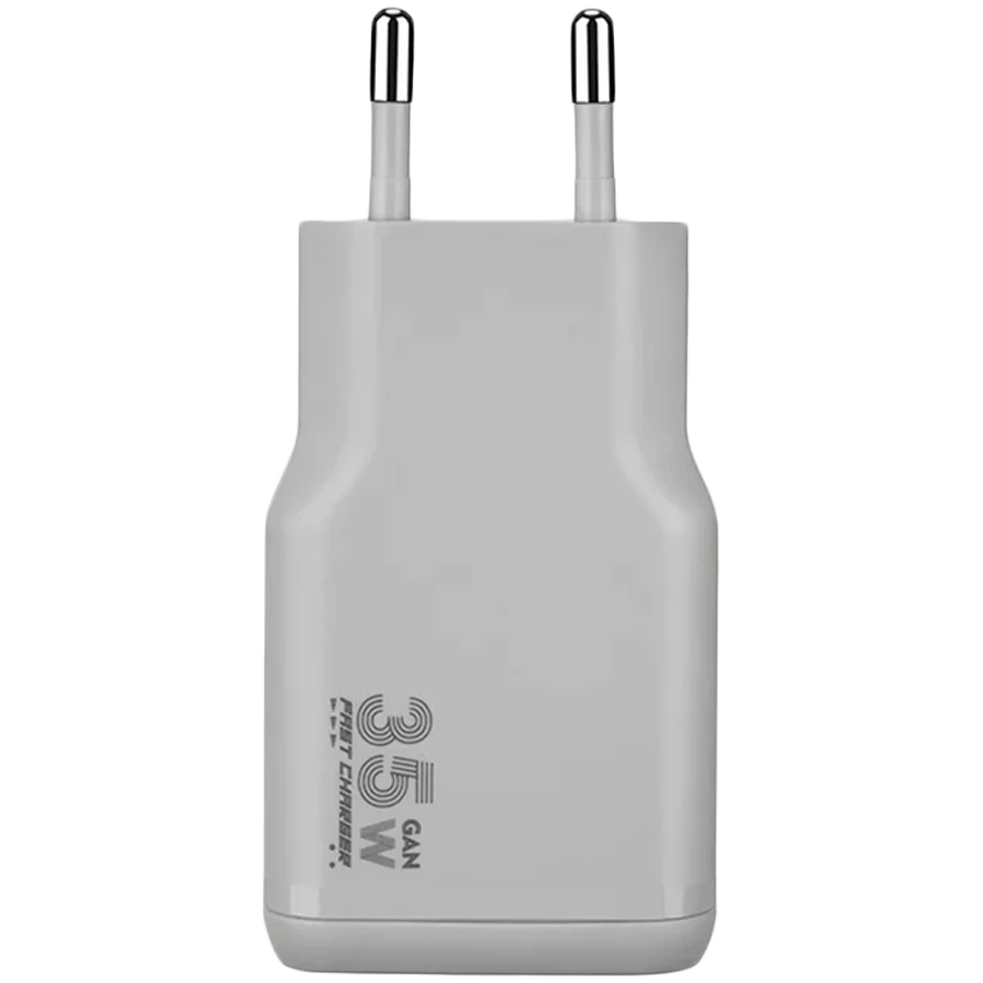 Qidalanma adapteri Tucano One Power Kit 35 Vt GaN Usb‑c + Cable, Boz — Bakı