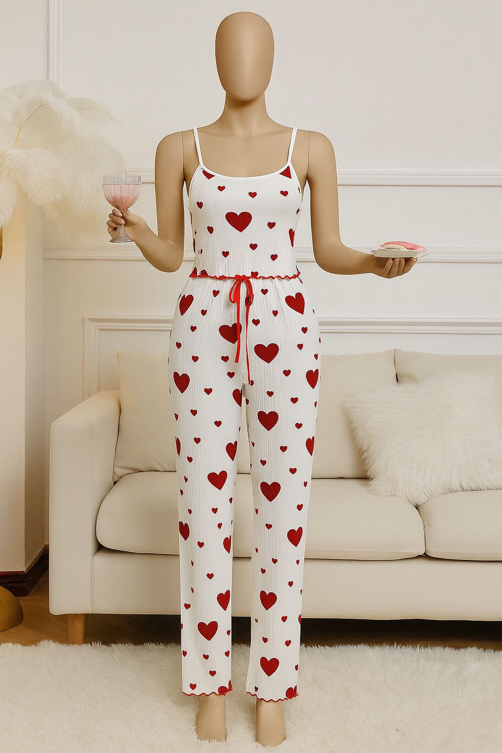 Qadın pijama dəsti ürəkli L — Mallar, Bakı