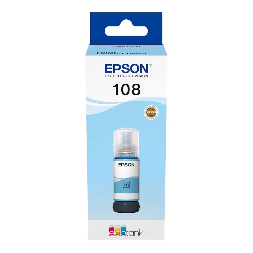 Epson Kartric 108 EcoTank Light Cyan ink bottle C13T09C54A — Printerləri, Bakı