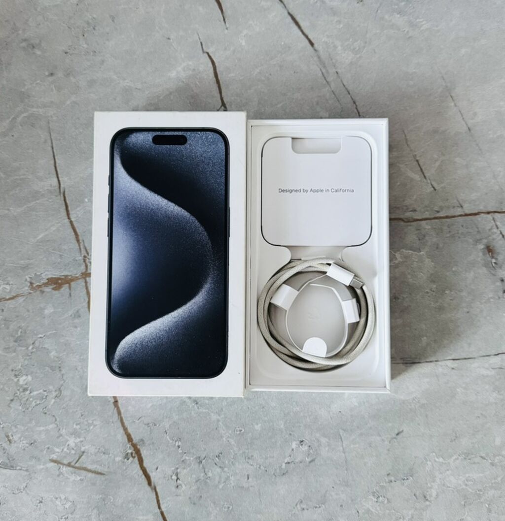 IPhone 15 Pro, 256 GB, Blue Titanium, Face ID — Apple iPhone, Sumqayıt