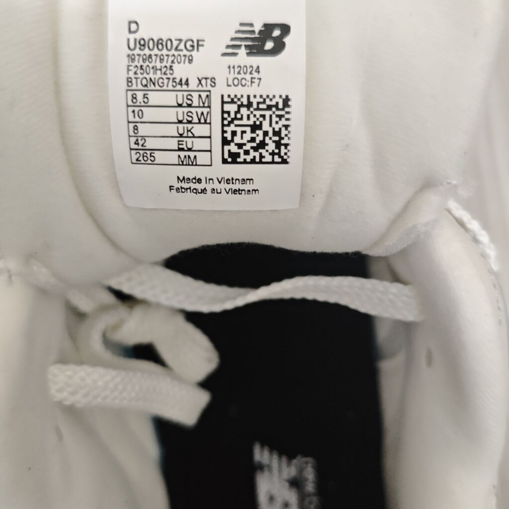 New Balance 9060ZGF White. Çox rahat komfortlu uzunömürlü gündəlik — Krossovkalar, Bakı (7)