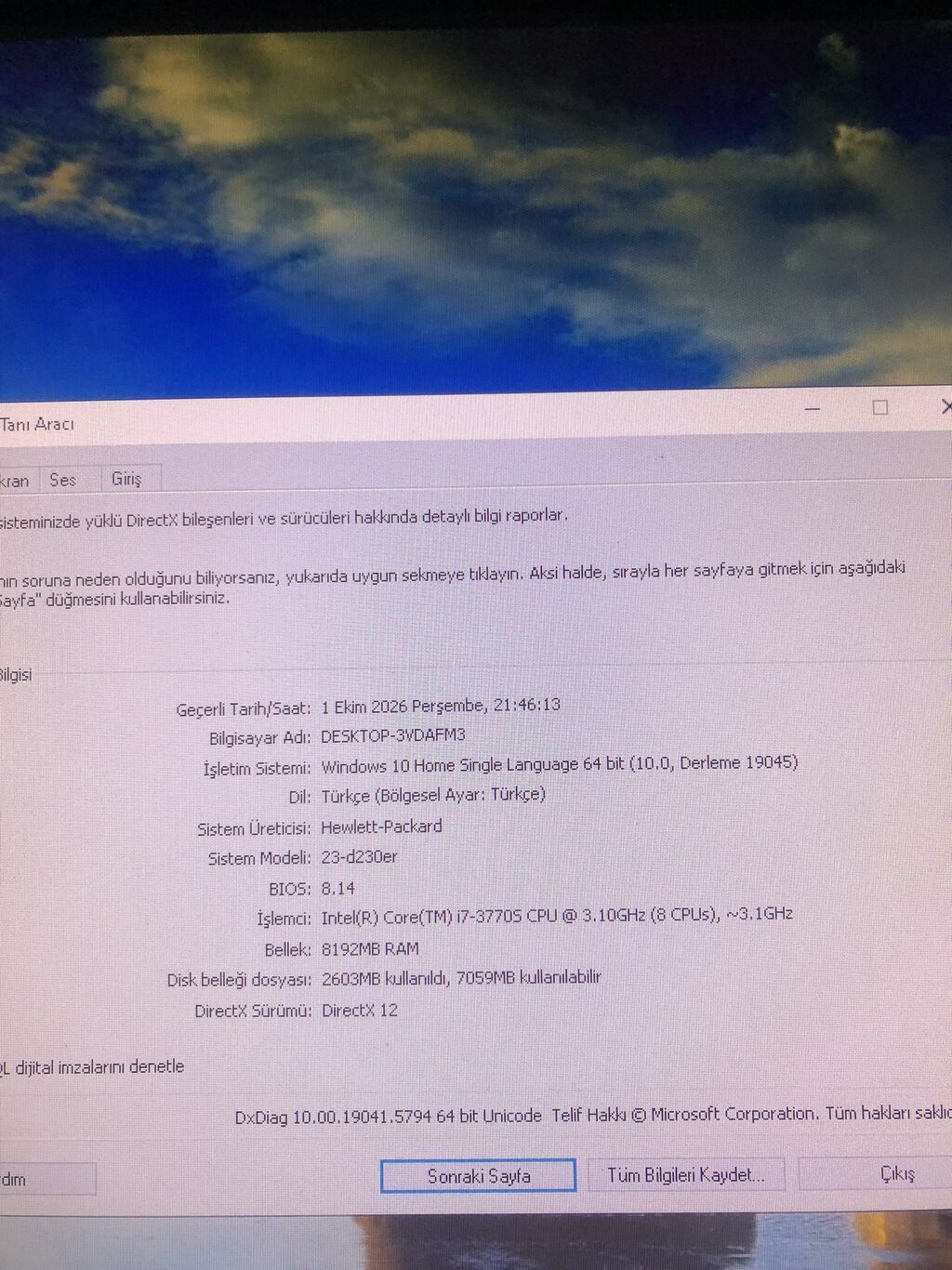 Hp Monoblok Envy23 Sensor ekran 4 kalonka ozune birlewik Ekran — Masaüstü kompüterlər, Digah (9)