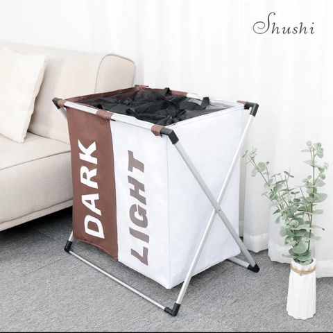 2 gozlu cirklli paltar sebeti (kod: qrh71123-19) — GLOBEX — Storage solutions