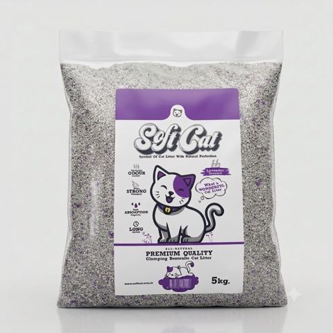 Pişik tualeti üçün doldurucu Soft Cat Lavender 5 kq — Bakı