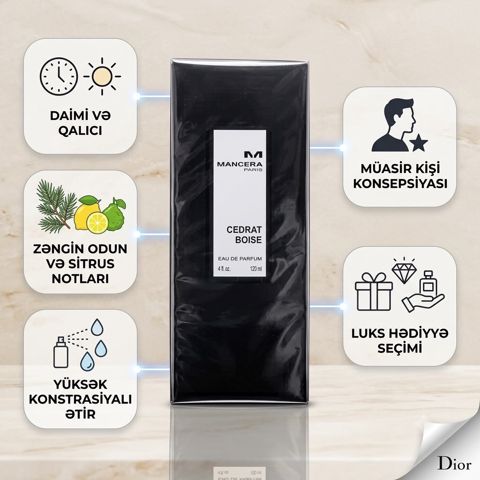 No brand Cedrat boise kişilər üçün ətir suyu 120 ml — Bakı
