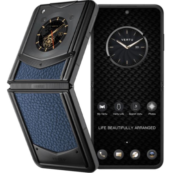 Vertu IronFlip Calf 12/512 GB Gentleman Blue — Motorola, Bakı