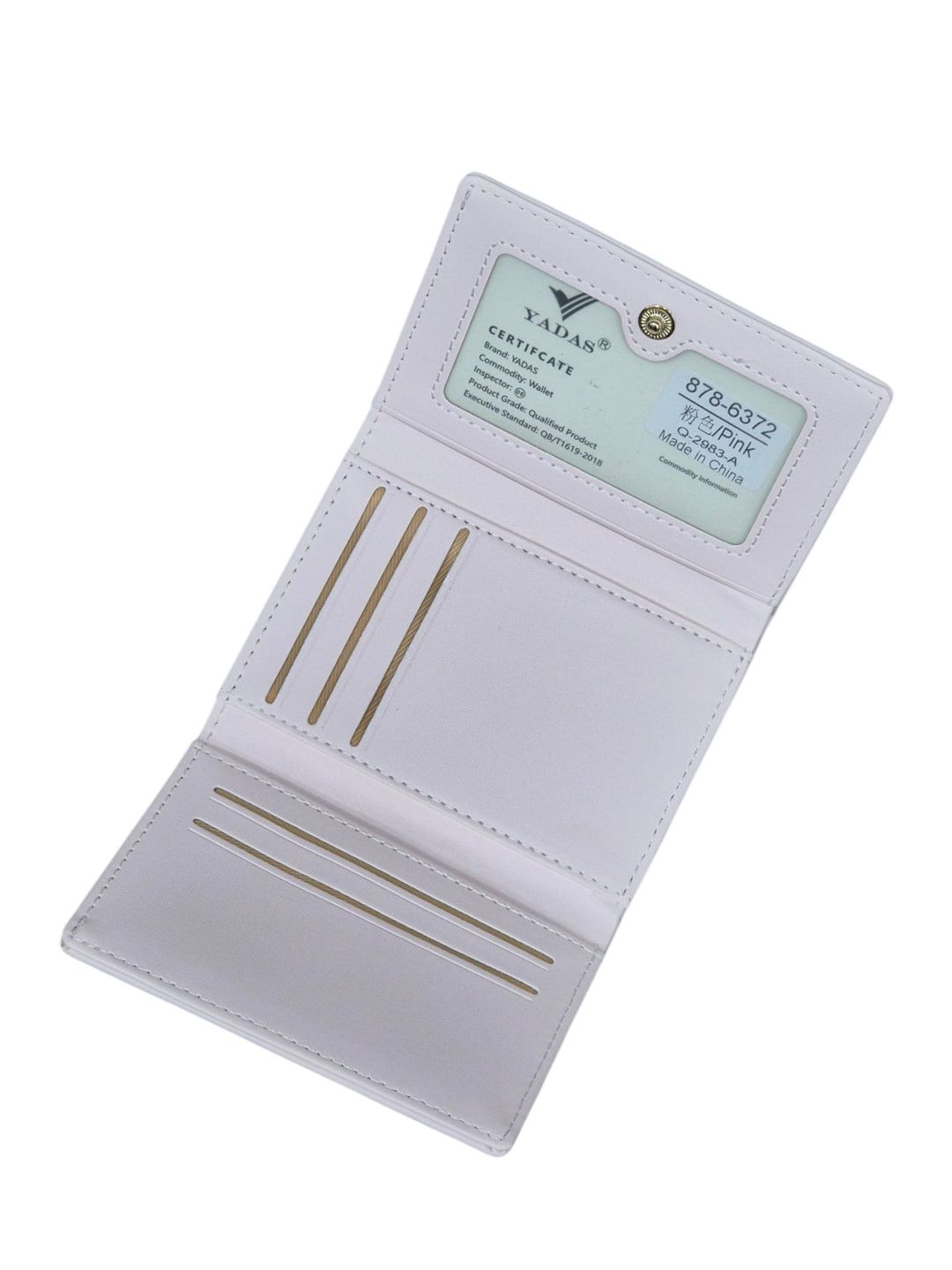 Qızlar üçün pulqabı, poliuretan, 10.5x8 sm, 8 kart bölməsi, çəhrayı - Yadas_878-6372_Pink — Mallar, Bakı (3)