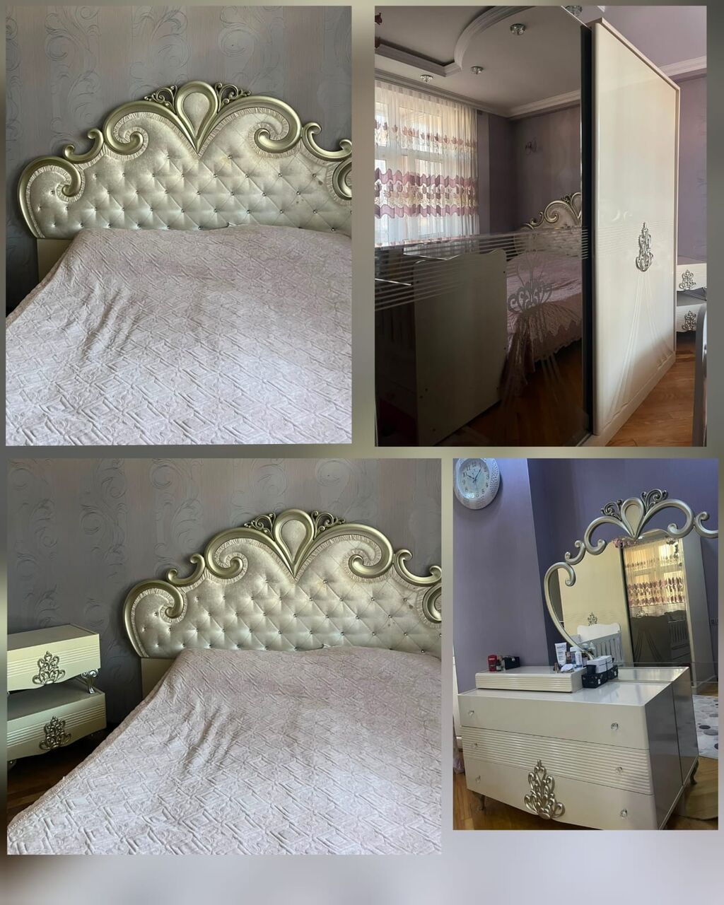 İkinəfərlik çarpayı, Dolab, Termo, 2 tumba, İşlənmiş — Yataq otağı mobilya dəstləri, Bakı