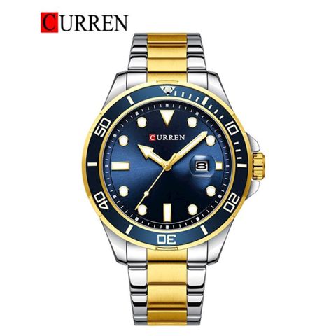 Qol saatı Curren 8388 Silver Gold Blue — Bakı