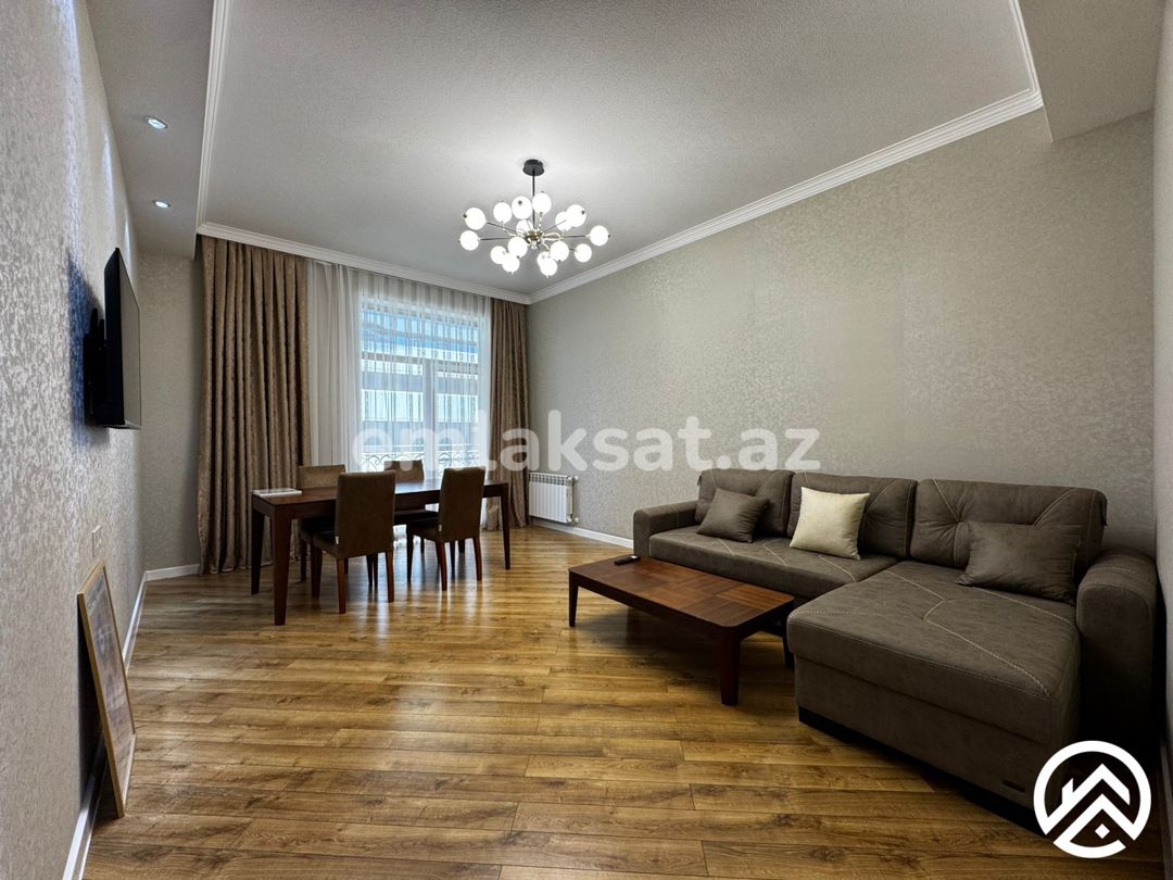 Kirayə (aylıq) 2 otaq yeni tikili 90 m², Ağ şəhər — Mənzil, Bakı (2)