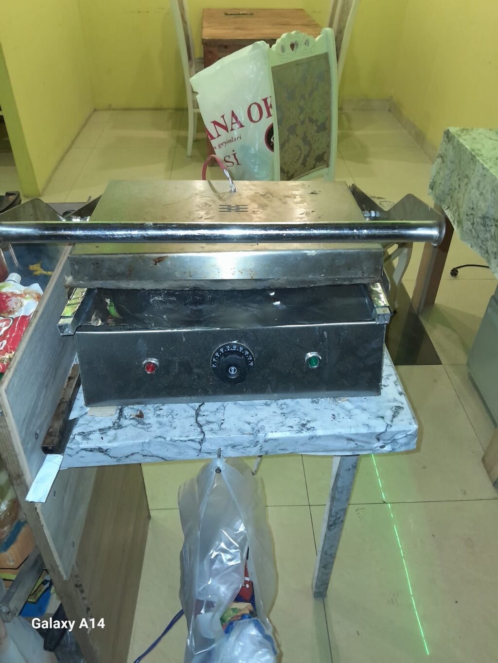 Elektrik kontakt qril/sandviç presi - İki tərəfli presləmə: üst və — Soba və qrillər, Bakı