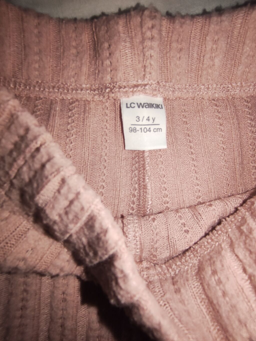 LC Waikiki qız uşağı üçün trikotaj şalvar - Ölçü: 3/4 yaş (98–104 sm) — Uşaq geyimi, Masazır (2)